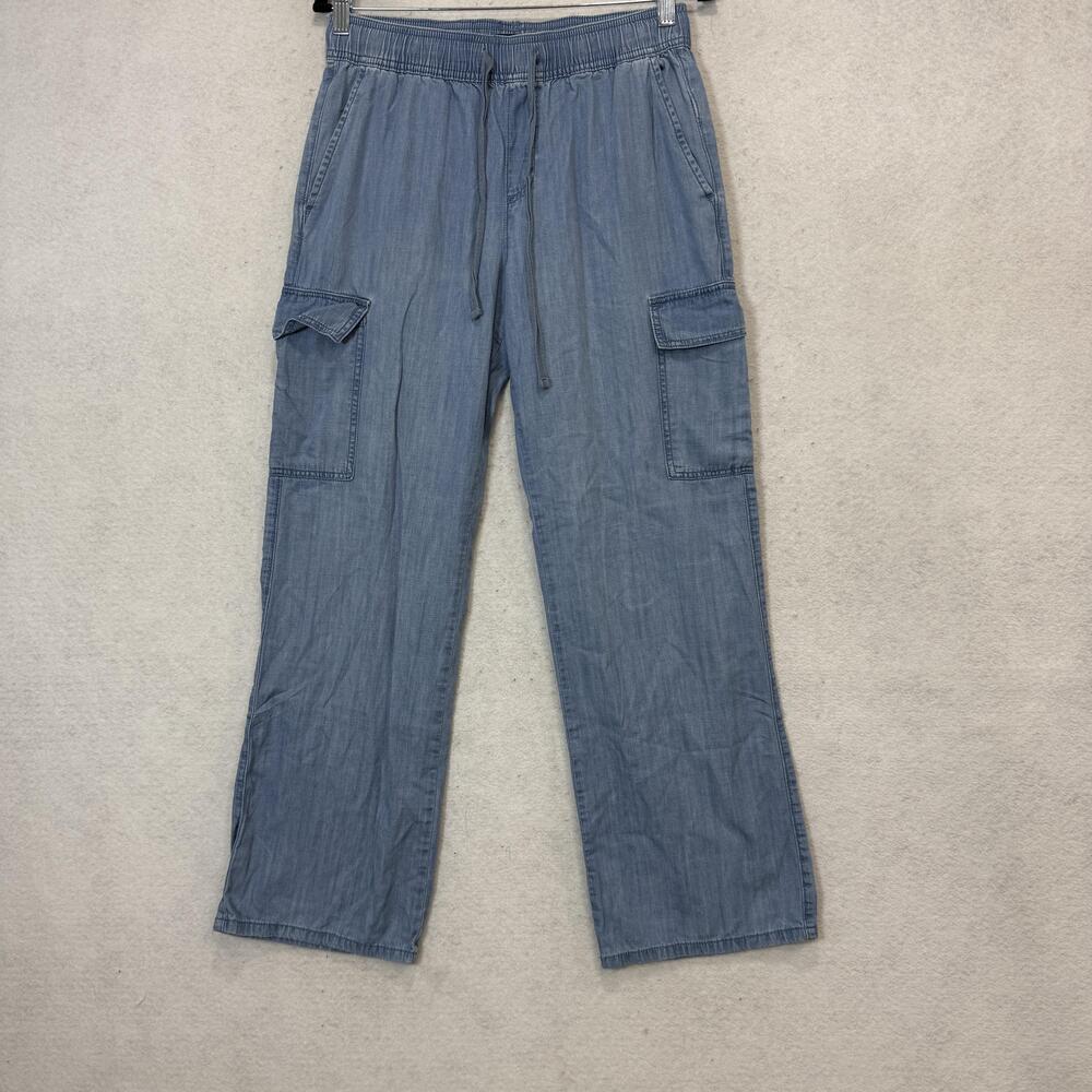 Social Standard By Sanctuary Cargo Pants Womens Small Blue Chambray Pockets